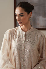 LUNAR IVORY -4PC SILK EMBROIDERED SUIT