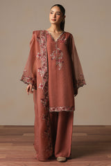 BLOMMING CLAY-3PC (SHIRT, TROUSER & DUPATTA)