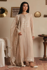 SANDSTONE GRACE -3PC (SHIRT, TROUSER & DUPATTA)