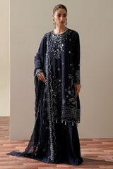CELESTIAL BLUE -3PC SILK EMBROIDERED SUIT