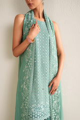OCEAN ELEGANCE -3PC (SHIRT, TROUSER & DUPATTA)