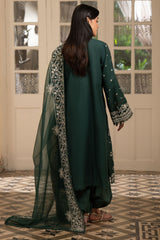 VINTAGE GREEN-3PC EMBROIDERED SUIT