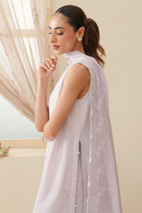 BLUSH BREEZE-3PC CHIKANKARI SUIT