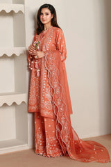 AMBER MIST-3PC (SHIRT, TROUSER & DUPATTA)