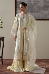 PEARL GLOW -4PC SILK EMBROIDERED SUIT