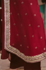 RUBY RADIANCE-3PC (SHIRT, TROUSER & DUPATTA)