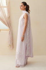 BLUSH BREEZE-3PC CHIKANKARI SUIT