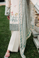 SUBTLE BEIGE-3PC (SHIRT, TROUSER & DUPATTA)