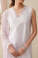 BLUSH BREEZE-3PC CHIKANKARI SUIT