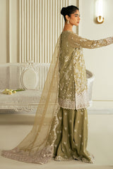 AZURE PEARL-3PC SILK EMBROIDERED PRET