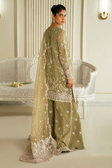 AZURE PEARL-3PC SILK EMBROIDERED PRET