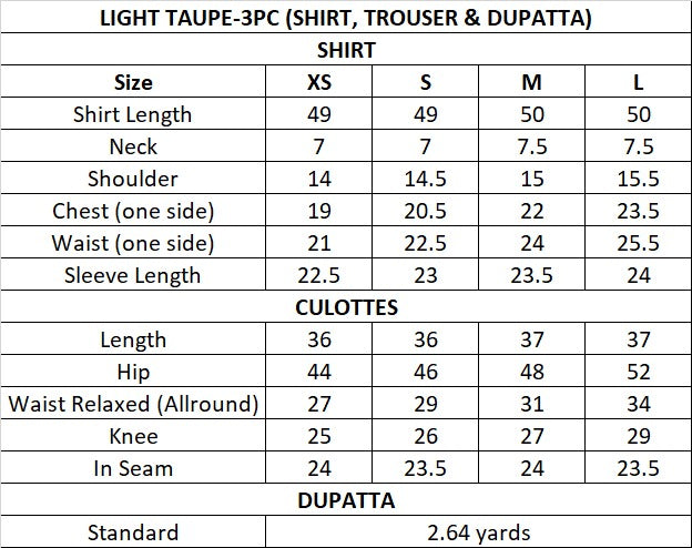 Size Guide