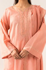 CORAL SAND-2PC (SHIRT & DUPATTA)