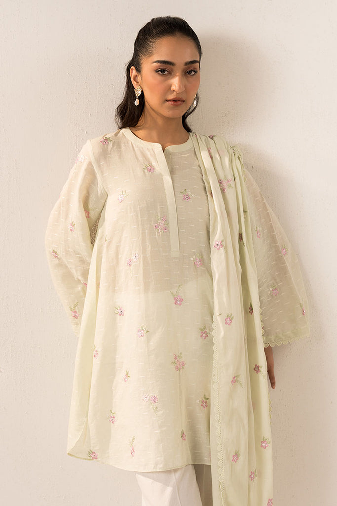 PSTACHIO PEARL-2PC (SHIRT & DUPATTA)