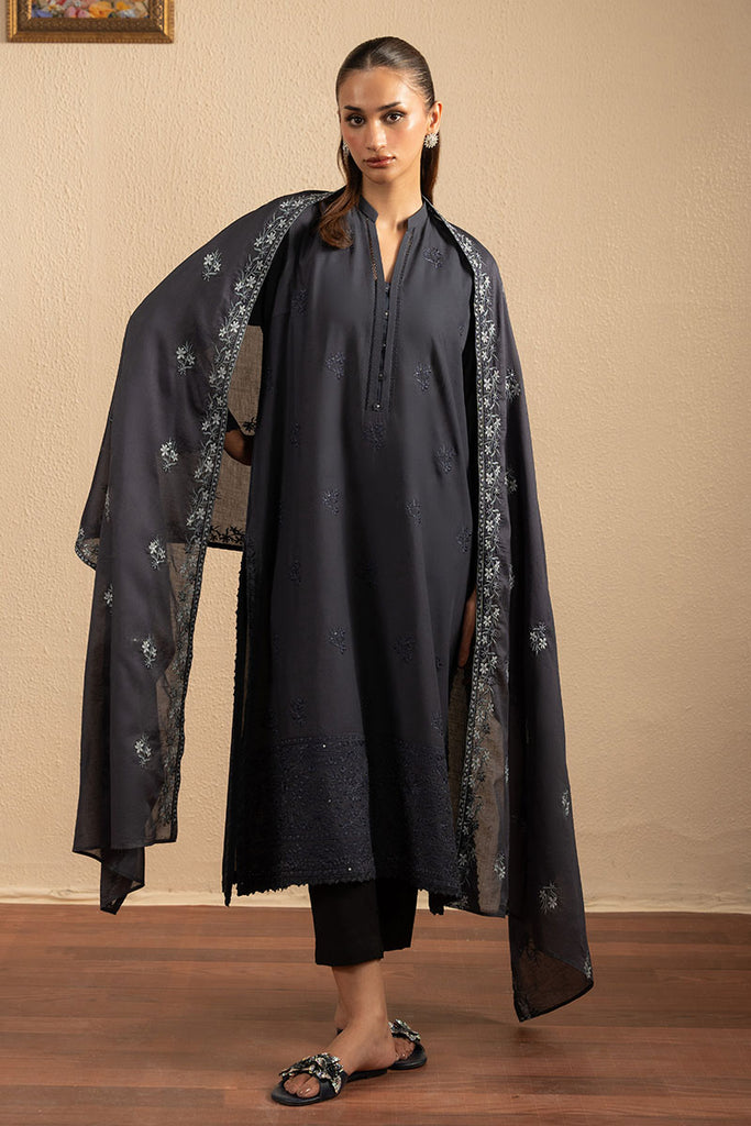 DARK SAPPHIRE-2PC (SHIRT & DUPATTA)