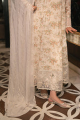 CRYSTAL DOVE-4PC EMBROIDERED CHIFFON SUIT