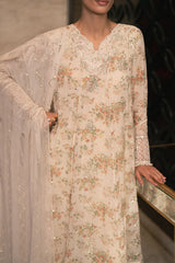 CRYSTAL DOVE-4PC EMBROIDERED CHIFFON SUIT