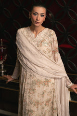 CRYSTAL DOVE-4PC EMBROIDERED CHIFFON SUIT