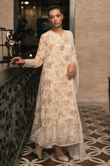 CRYSTAL DOVE-4PC EMBROIDERED CHIFFON SUIT
