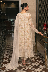 CRYSTAL DOVE-4PC EMBROIDERED CHIFFON SUIT