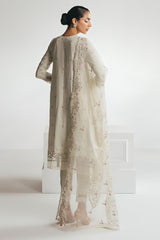 HONEYDEW MIST-3PC EMBROIDERED SILK SUIT