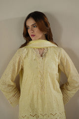 LEMON ZEST-3PC (SHIRT,TROUSER & DUPATTA)