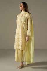 LEMON ZEST-3PC (SHIRT,TROUSER & DUPATTA)