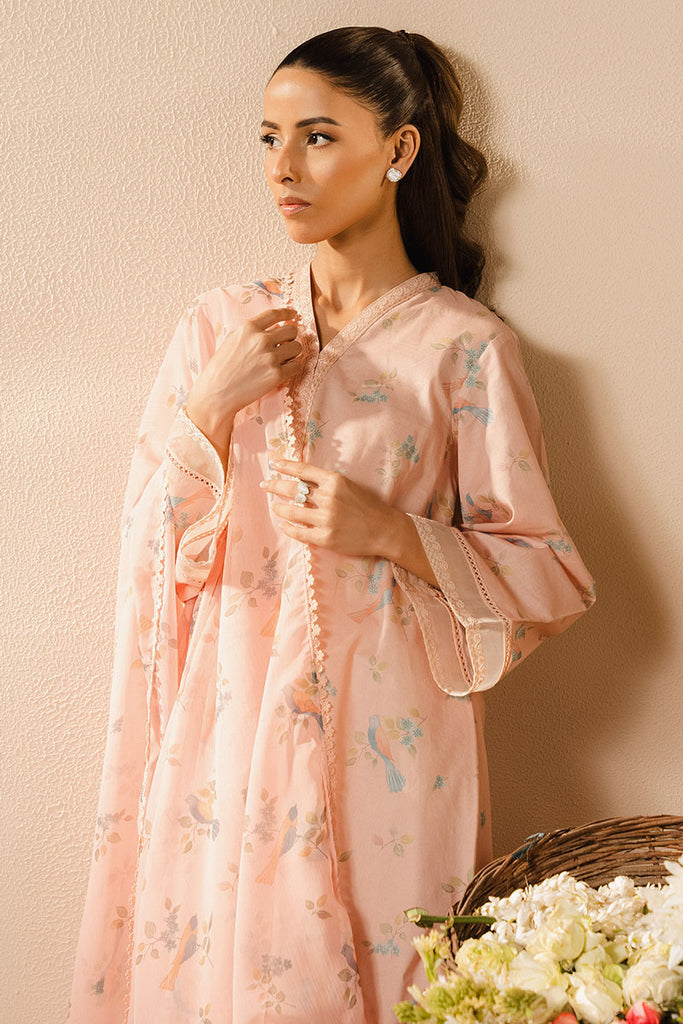 BLUSH DEW-2PC (SHIRT & DUPATTA)