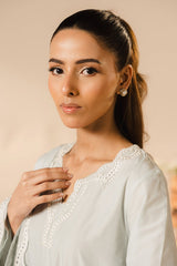 SKY GRAY-2PC (SHIRT & DUPATTA)