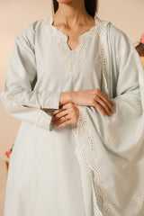 SKY GRAY-2PC (SHIRT & DUPATTA)