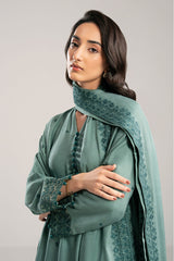 DEEP OCEAN-2PC(SHIRT & DUPPATA)