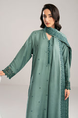 DEEP OCEAN-2PC(SHIRT & DUPPATA)