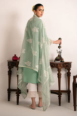 GREEN GLIMMER-2PC (SHIRT & DUPATTA)