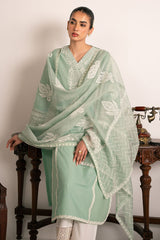 GREEN GLIMMER-2PC (SHIRT & DUPATTA)