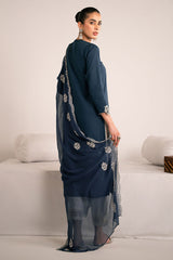 DARK ENCHANTMENT-2PC (SHIRT & DUPATTA)
