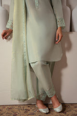 GREEN MIST-2PC (SHIRT & DUPATTA)