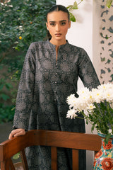 MOONLIT ECHOES-2 PIECE PRINTED KHADDAR SUIT