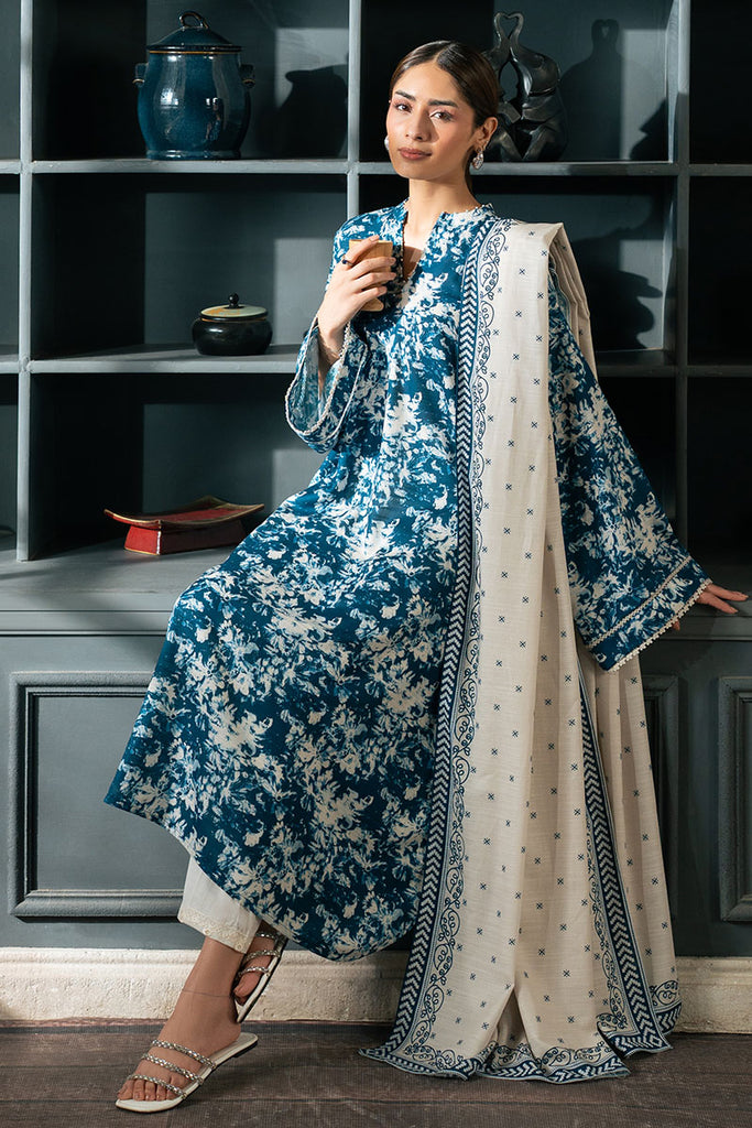 BLUE BLOOM-2PC (SHIRT & DUPPATA)