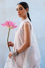 HUSHED MAUVE-3PC EMBROIDERED LAWN SUIT