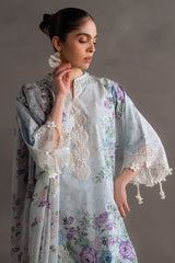 OCEAN BREEZE-3PC PRINTED LAWN SUIT