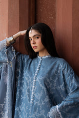 SILVER MIST-3PC JACQUARD SUIT