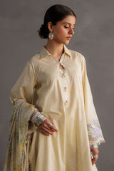 SUNSHINE GLOW-3PC PRINTED LAWN SUIT