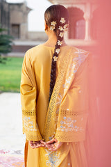 MUSTARD MIRAGE-3PC EMBROIDERED LAWN SUIT