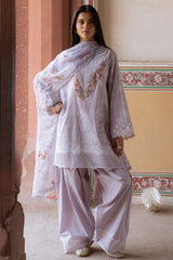 VIOLET POSY-3PC PRINTED LAWN SUIT