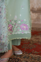 SAGE GRACE-3PC EMBROIDERED LAWN SUIT