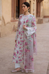 SPARKLING GEM-3PC PRINTED LAWN SUIT