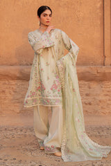 CITRINE AURA-3PC PRINTED LAWN SUIT