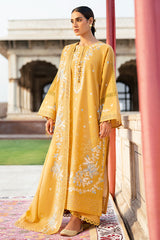 MUSTARD MIRAGE-3PC EMBROIDERED LAWN SUIT