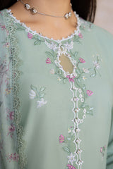 SAGE GRACE-3PC EMBROIDERED LAWN SUIT