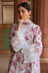 SPARKLING GEM-3PC PRINTED LAWN SUIT